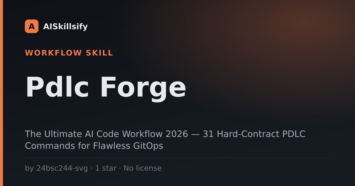 Pdlc Forge skill by 24bsc244-svg