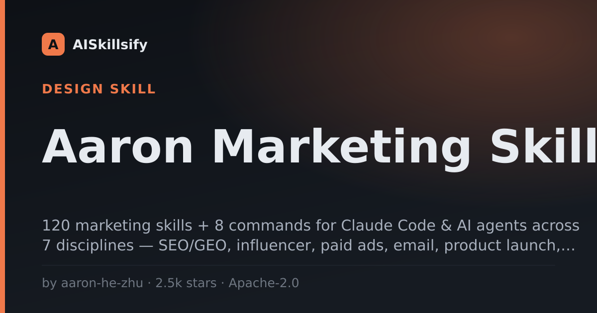 Aaron Marketing Skills skill by aaron-he-zhu