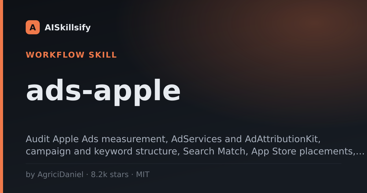 ads-apple skill by AgriciDaniel