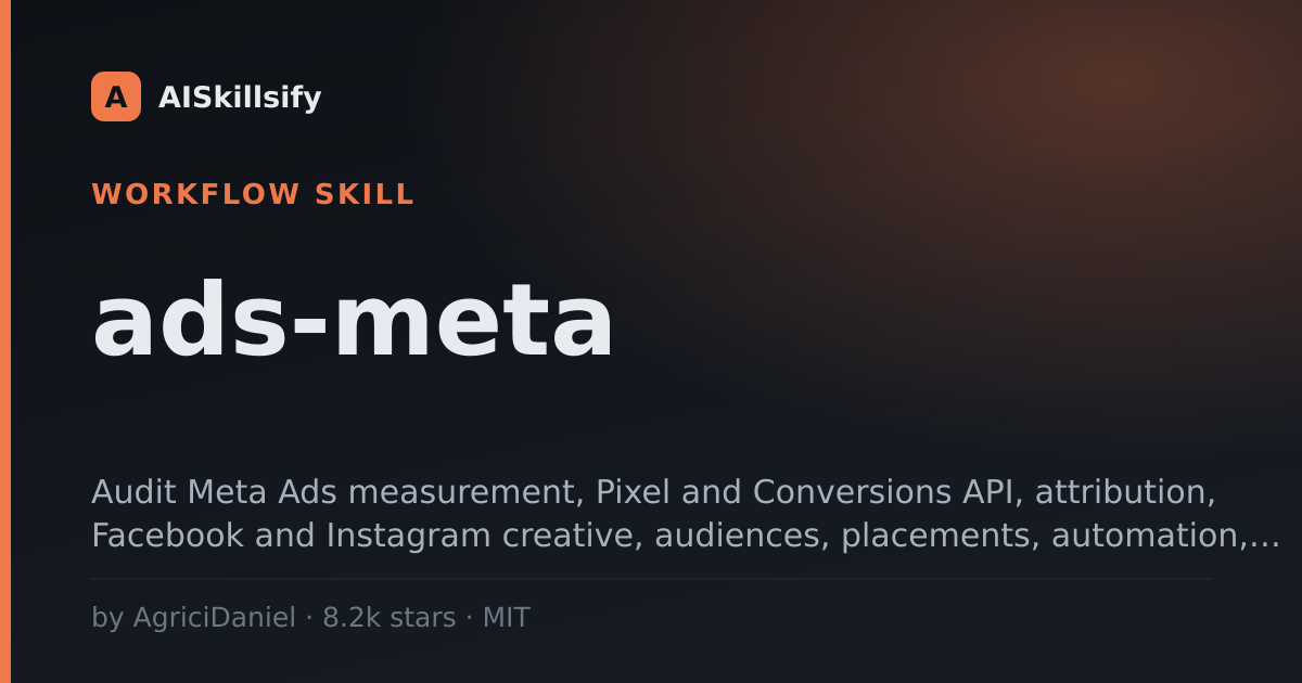 ads-meta skill by AgriciDaniel