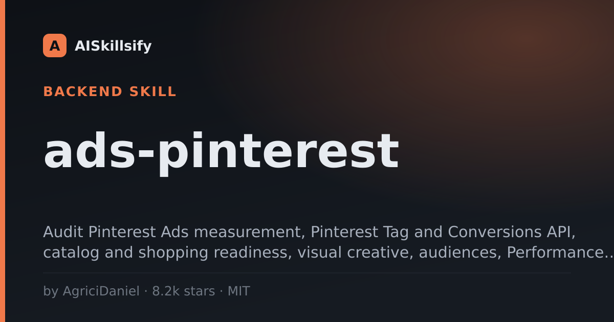 ads-pinterest skill by AgriciDaniel