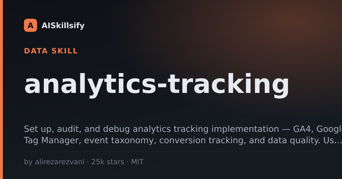 analytics-tracking skill by alirezarezvani
