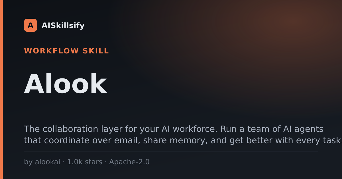 Alook skill by alookai