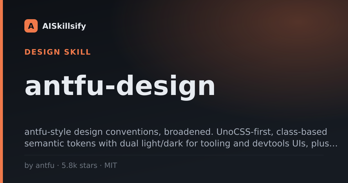 antfu-design skill by antfu