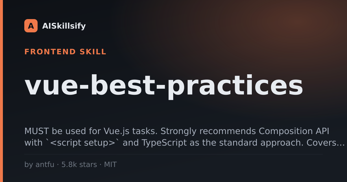 vue-best-practices skill by antfu