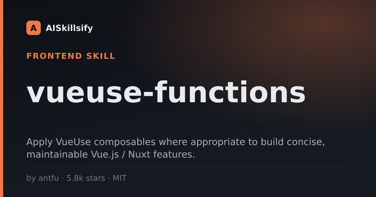 vueuse-functions skill by antfu