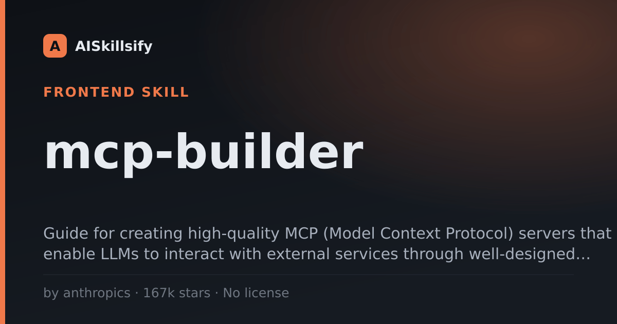 mcp-builder skill by anthropics