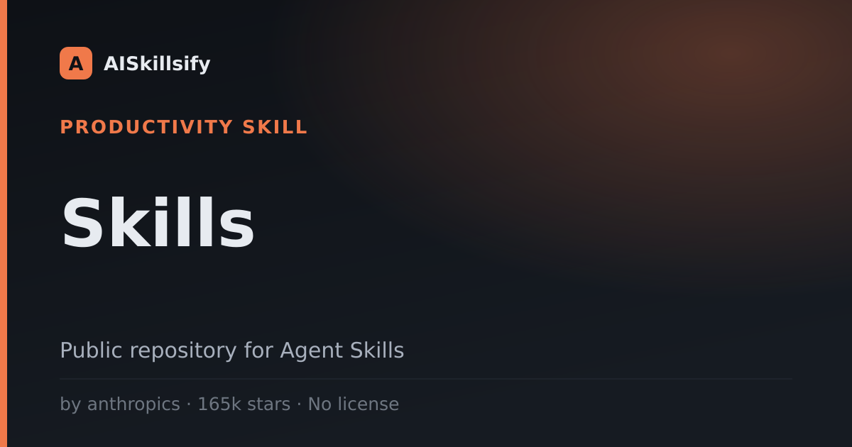 Skills skill by anthropics