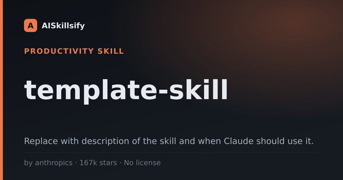 template-skill skill by anthropics