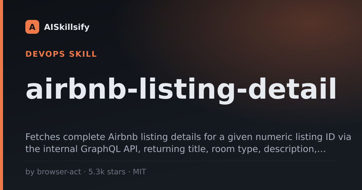 airbnb-listing-detail skill by browser-act