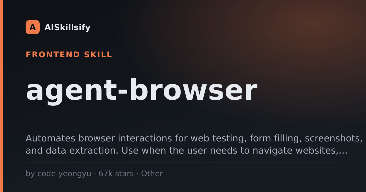 agent-browser skill by code-yeongyu