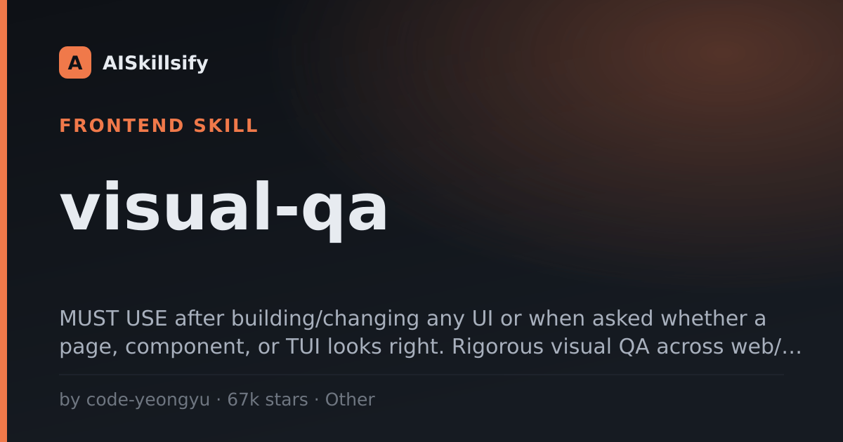 visual-qa skill by code-yeongyu