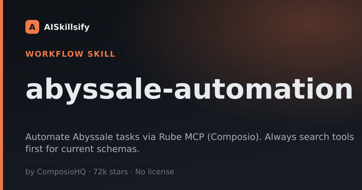 abyssale-automation skill by ComposioHQ