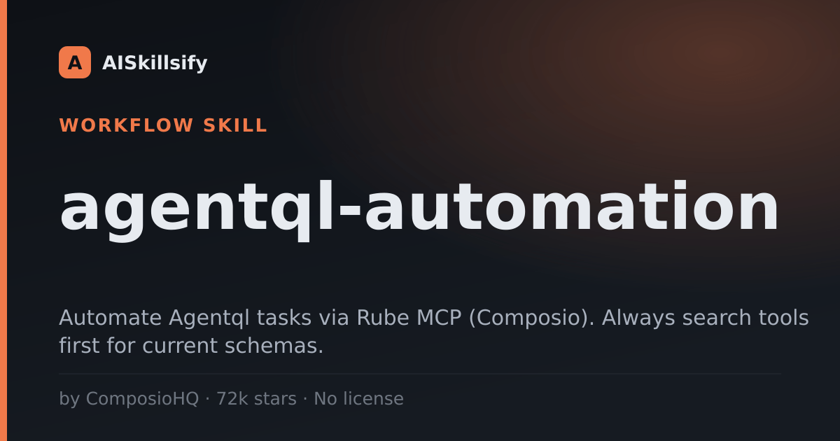 agentql-automation skill by ComposioHQ