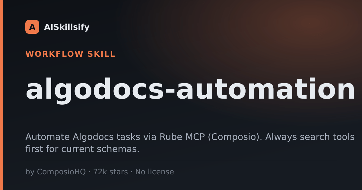 algodocs-automation skill by ComposioHQ