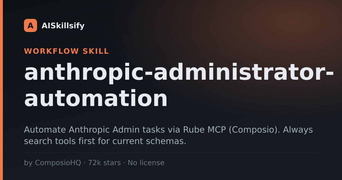 anthropic-administrator-automation skill by ComposioHQ
