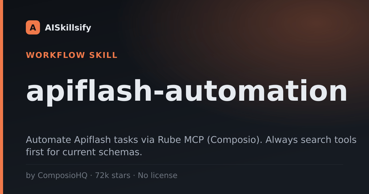 apiflash-automation skill by ComposioHQ