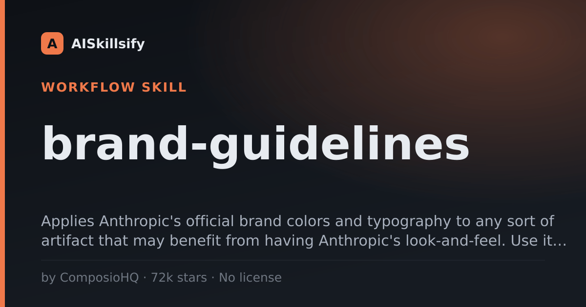 brand-guidelines skill by ComposioHQ