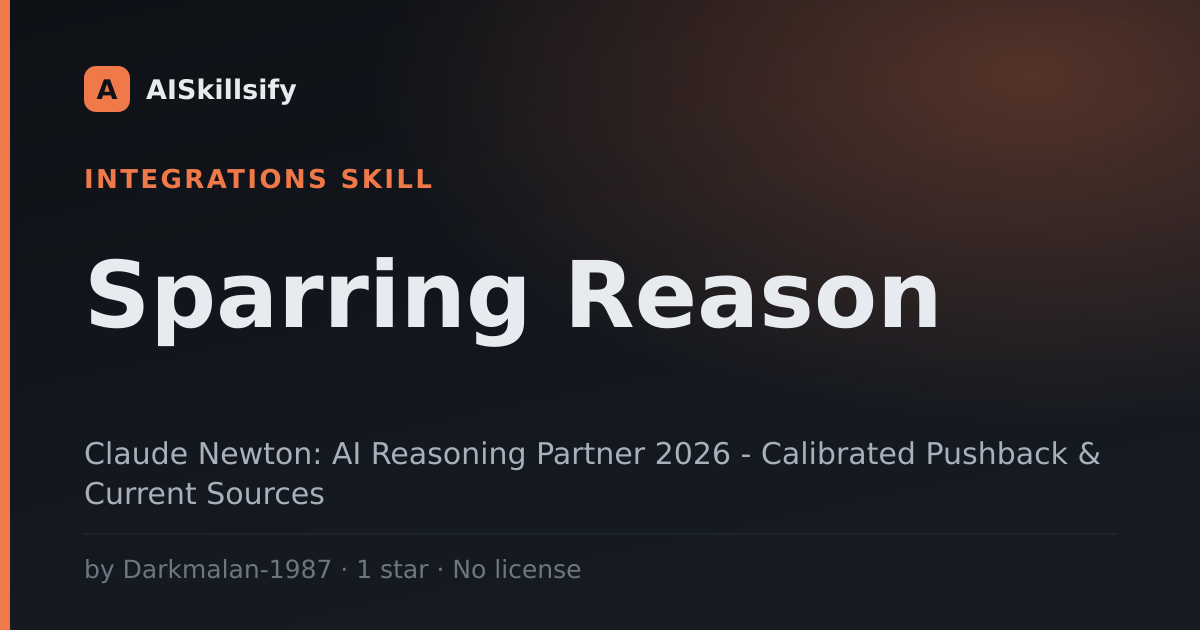 Sparring Reason skill by Darkmalan-1987