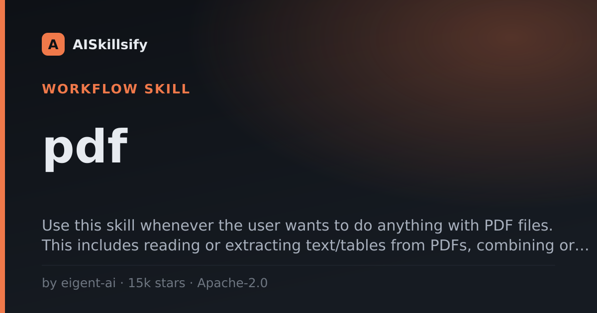 pdf skill by eigent-ai