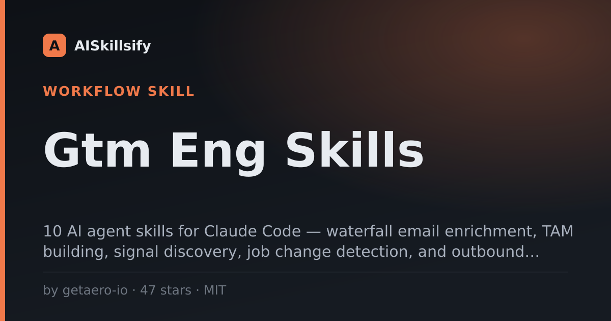 Gtm Eng Skills skill by getaero-io