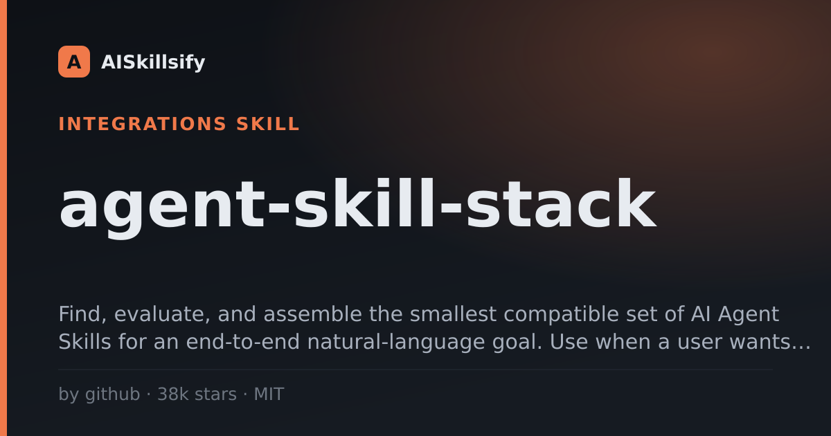 agent-skill-stack skill by github