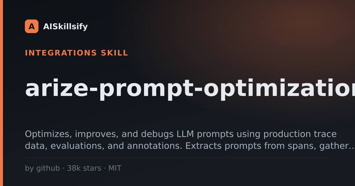 arize-prompt-optimization skill by github