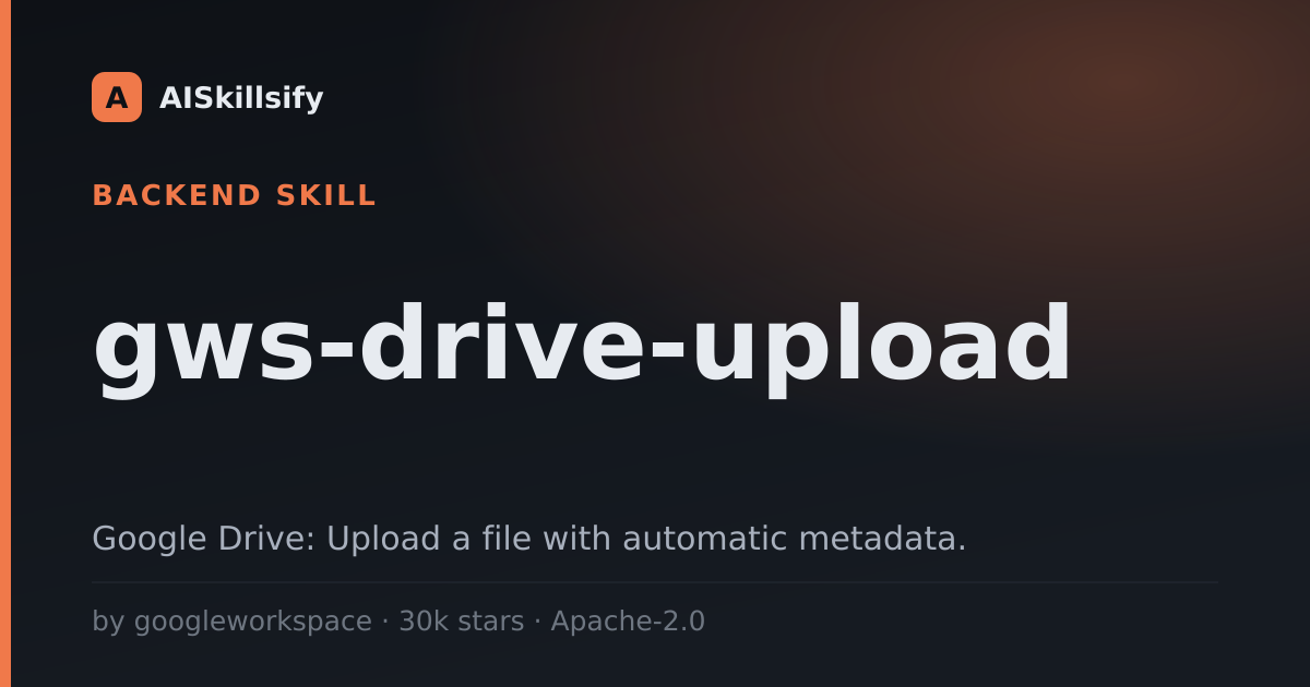gws-drive-upload skill by googleworkspace