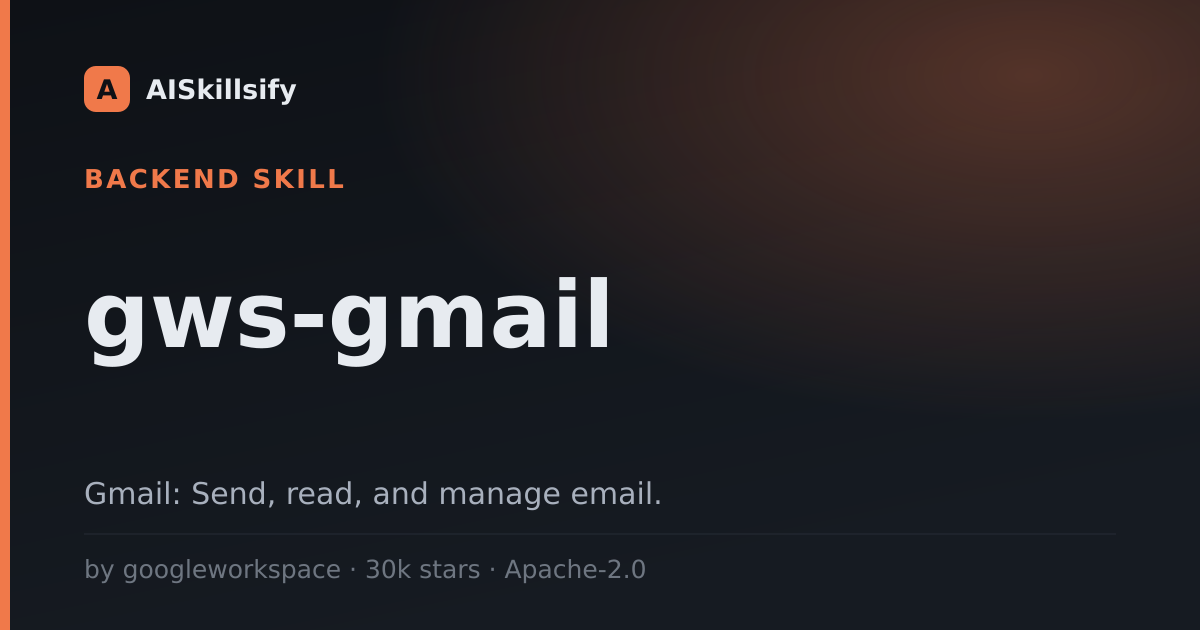 gws-gmail skill by googleworkspace