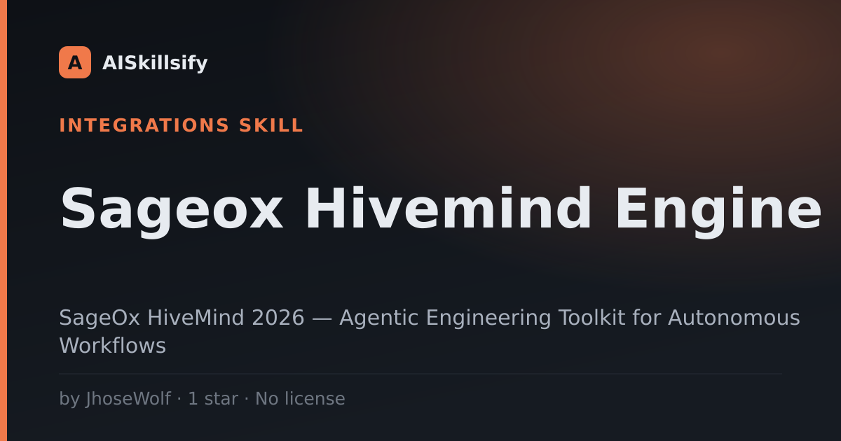Sageox Hivemind Engine skill by JhoseWolf