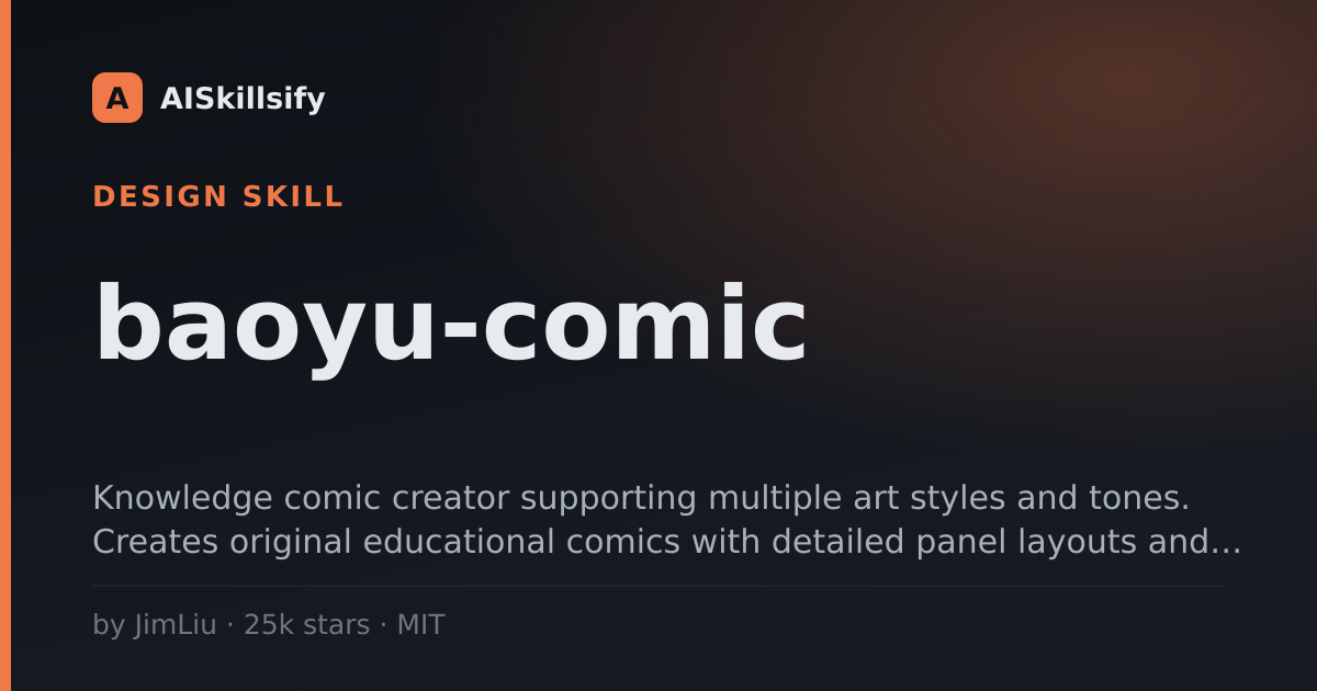 baoyu-comic skill by JimLiu