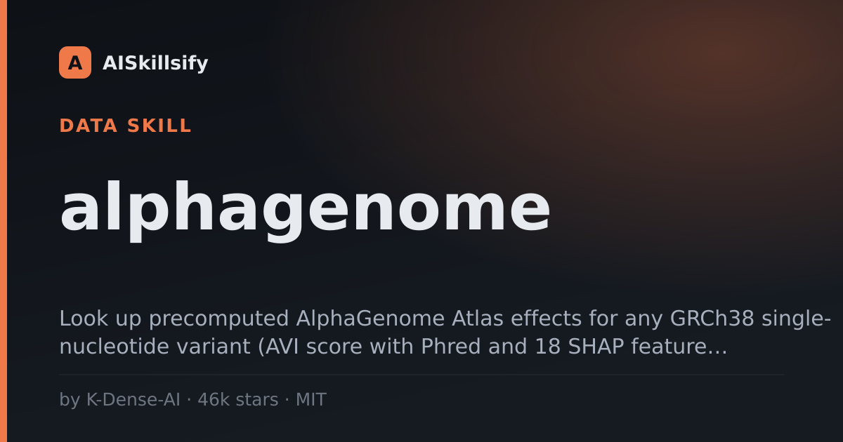 alphagenome skill by K-Dense-AI