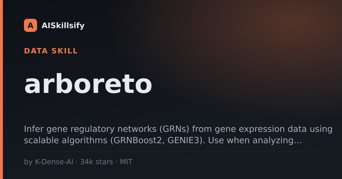 arboreto skill by K-Dense-AI