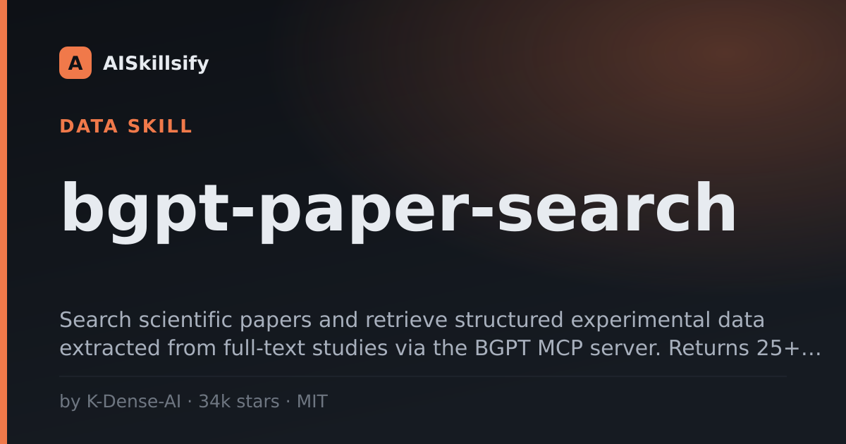 bgpt-paper-search skill by K-Dense-AI