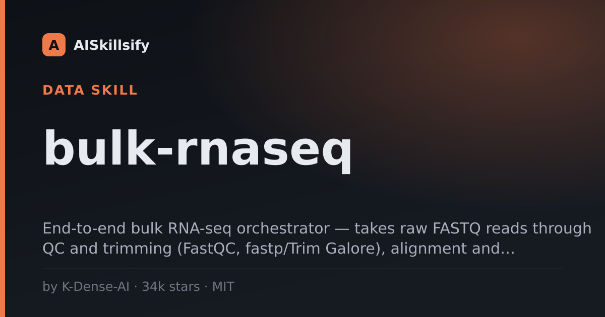 bulk-rnaseq skill by K-Dense-AI
