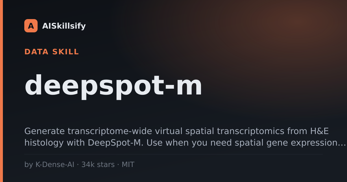 deepspot-m skill by K-Dense-AI