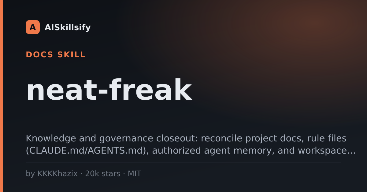 neat-freak skill by KKKKhazix
