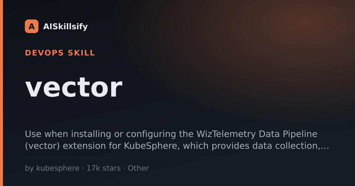 vector skill by kubesphere