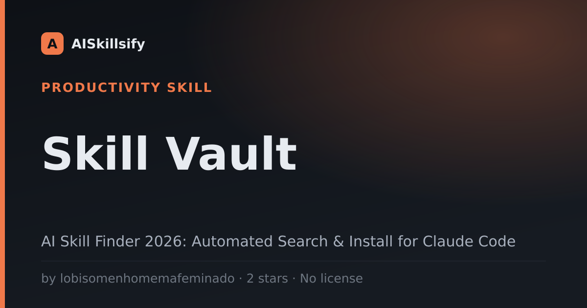Skill Vault skill by lobisomenhomemafeminado