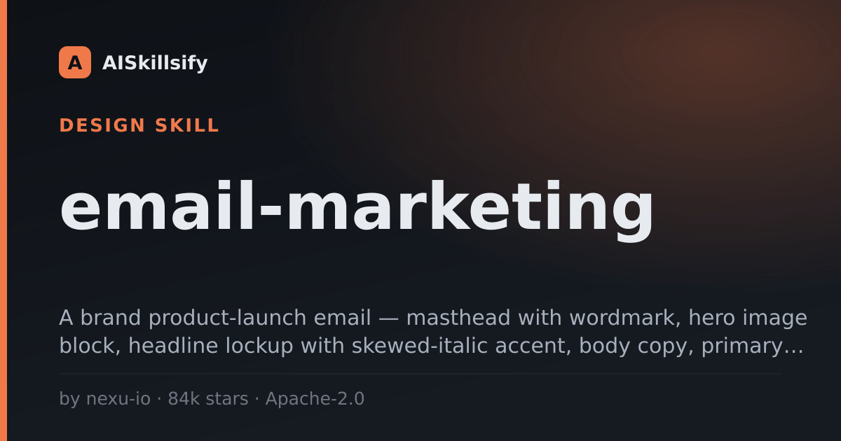 email-marketing skill by nexu-io