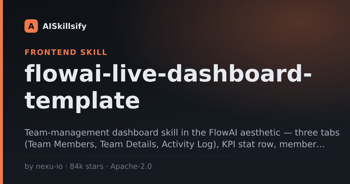 flowai-live-dashboard-template skill by nexu-io