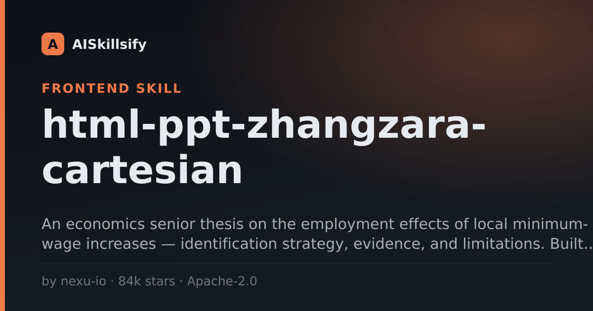 html-ppt-zhangzara-cartesian skill by nexu-io