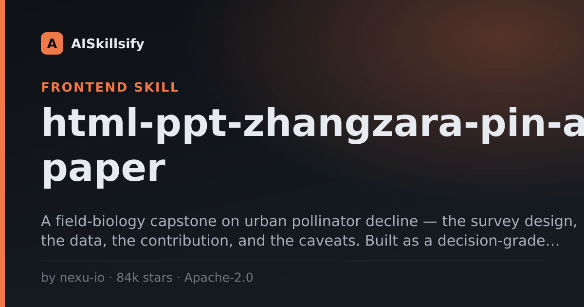 html-ppt-zhangzara-pin-and-paper skill by nexu-io