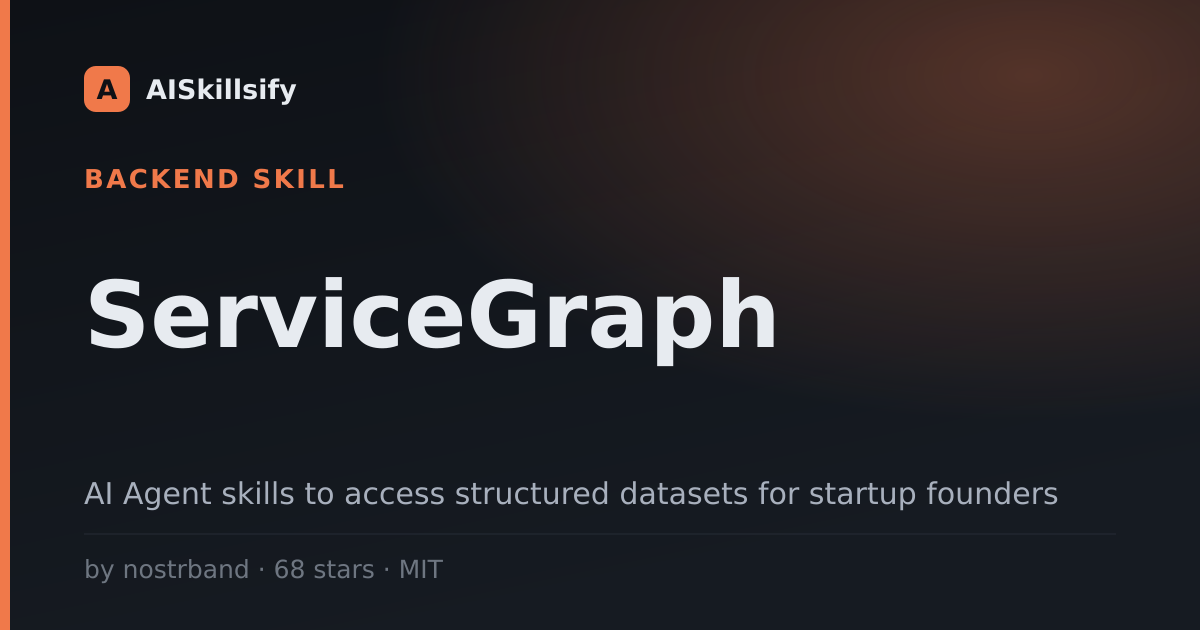 ServiceGraph skill by nostrband