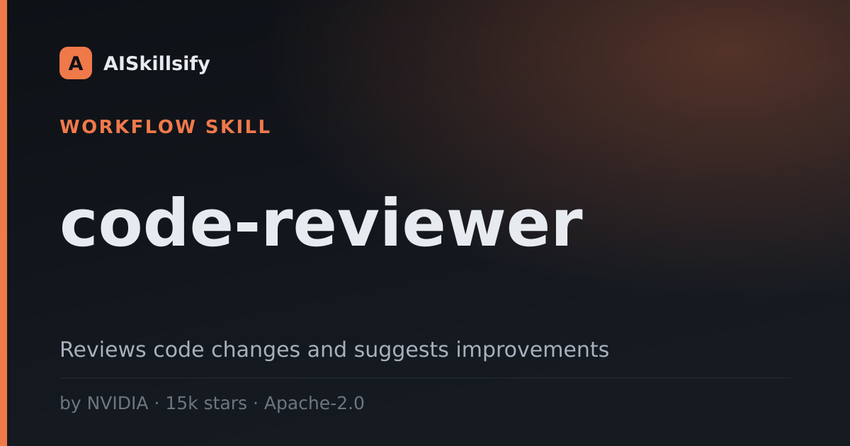 code-reviewer skill by NVIDIA