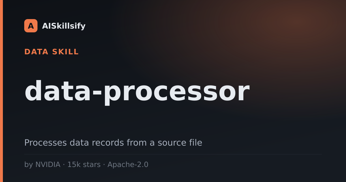 data-processor skill by NVIDIA