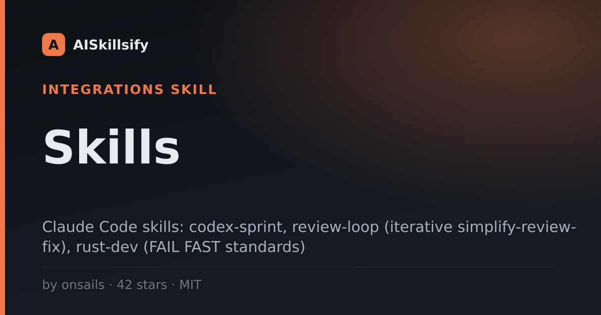 Skills skill by onsails