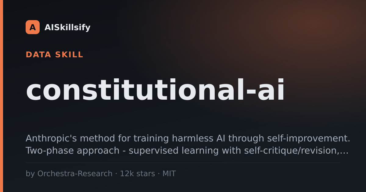 constitutional-ai skill by Orchestra-Research