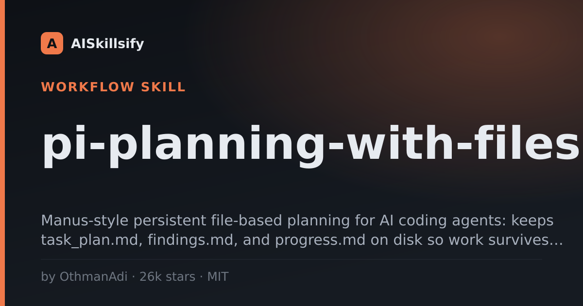 pi-planning-with-files skill by OthmanAdi
