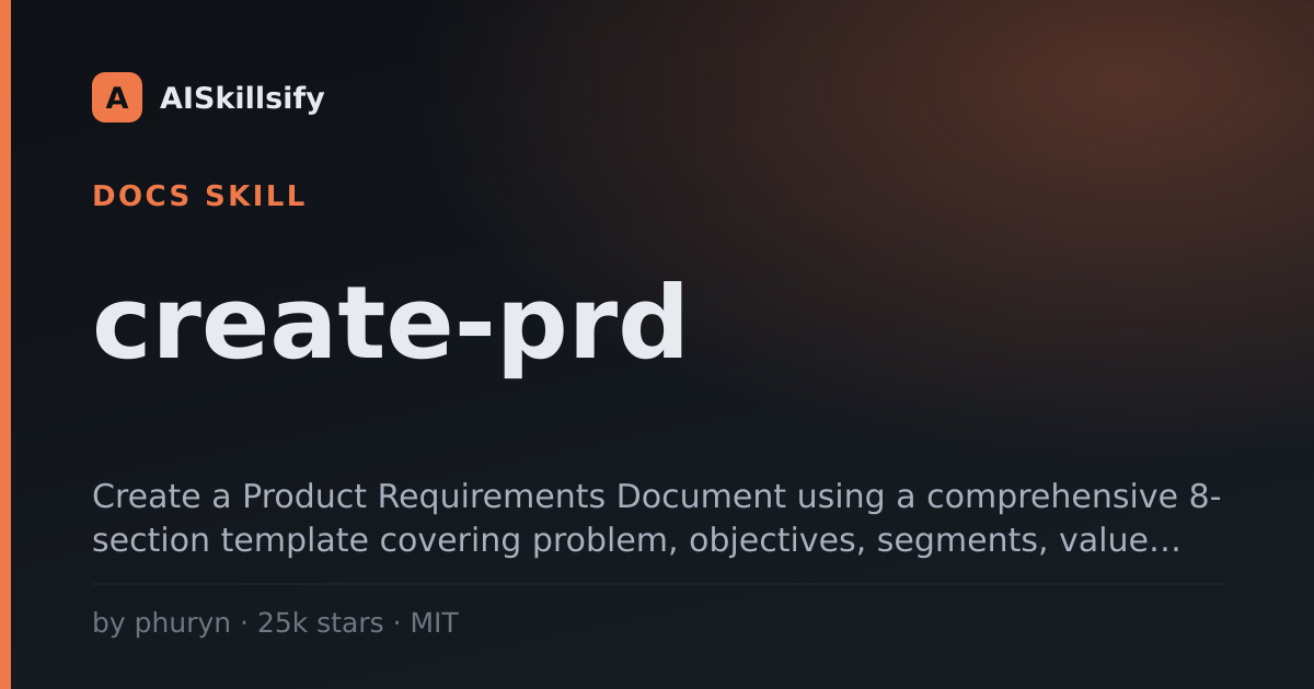 create-prd skill by phuryn